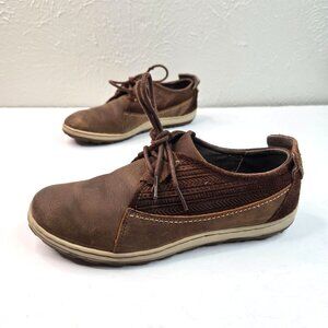 Merrell Sneakers Women Sz 6 Brown Nubuck Leather Lace Up  Casual Outdoor  Shoes